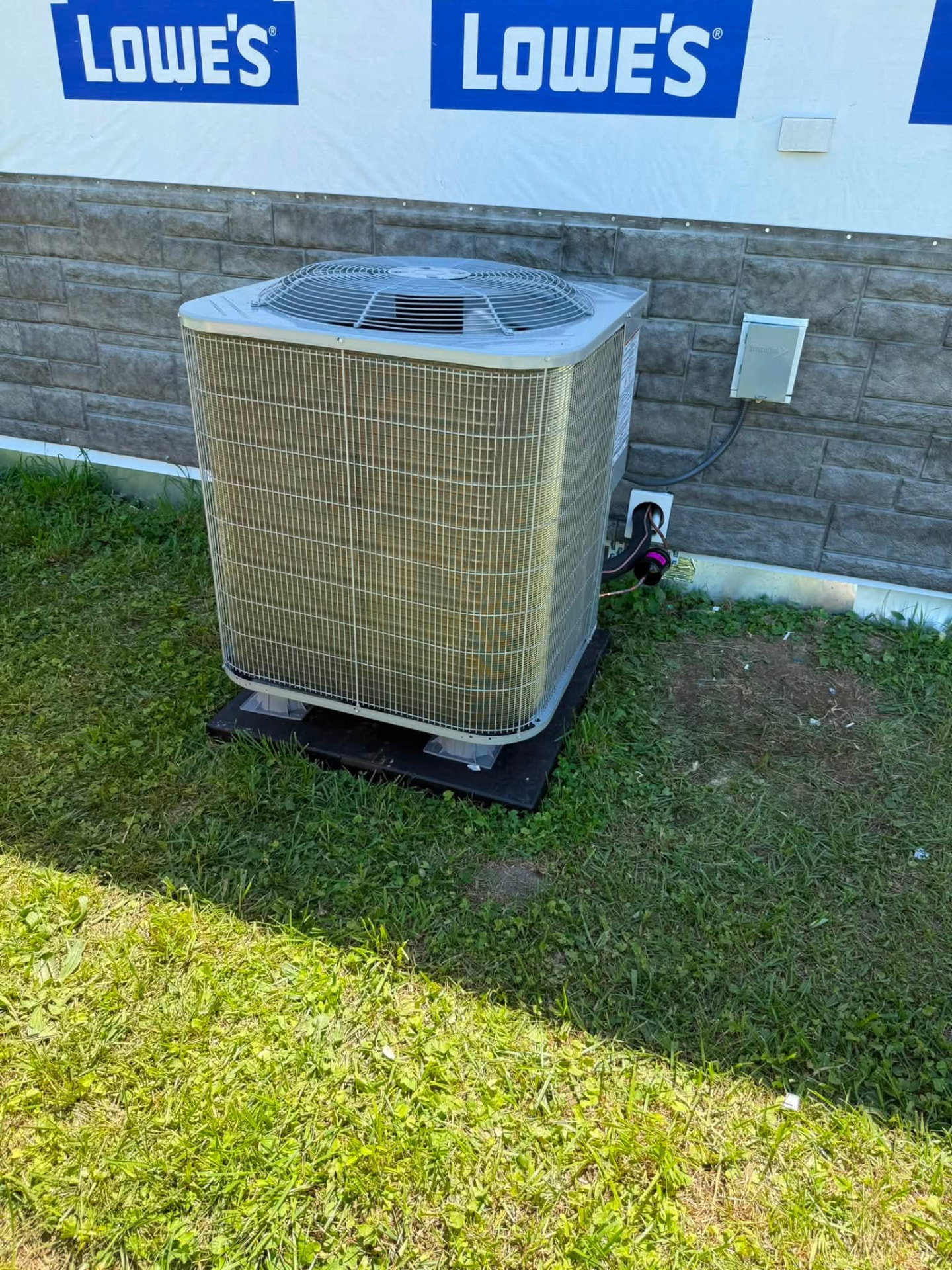 New AC condenser ready for service